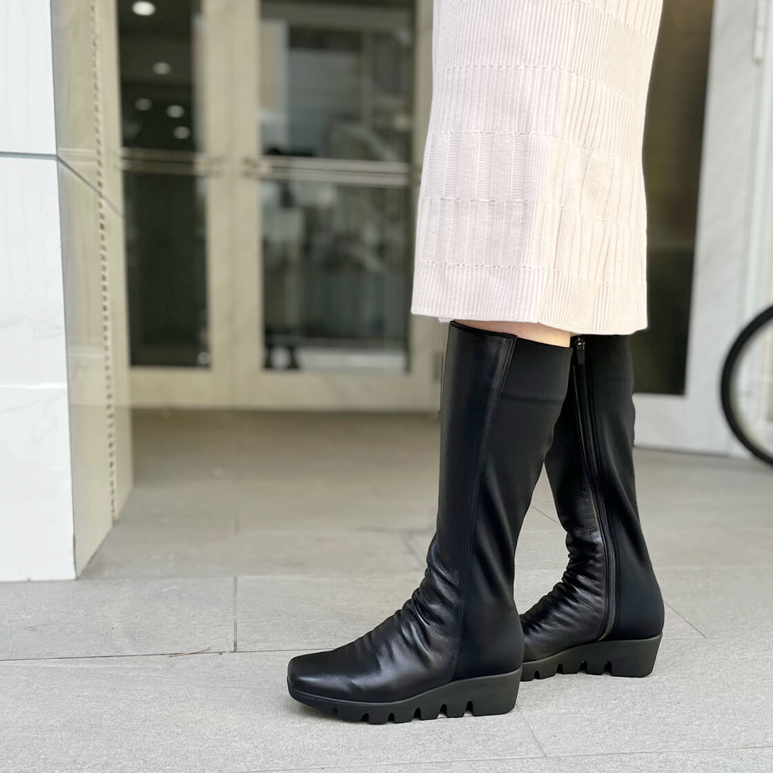 【884205】厚底シンプルロングブーツ
