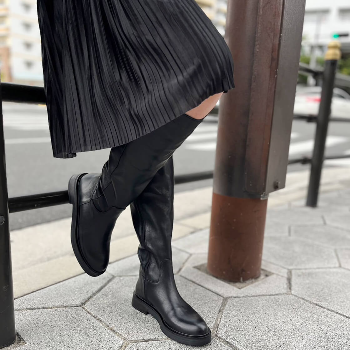 【55012】シンプルロングブーツ