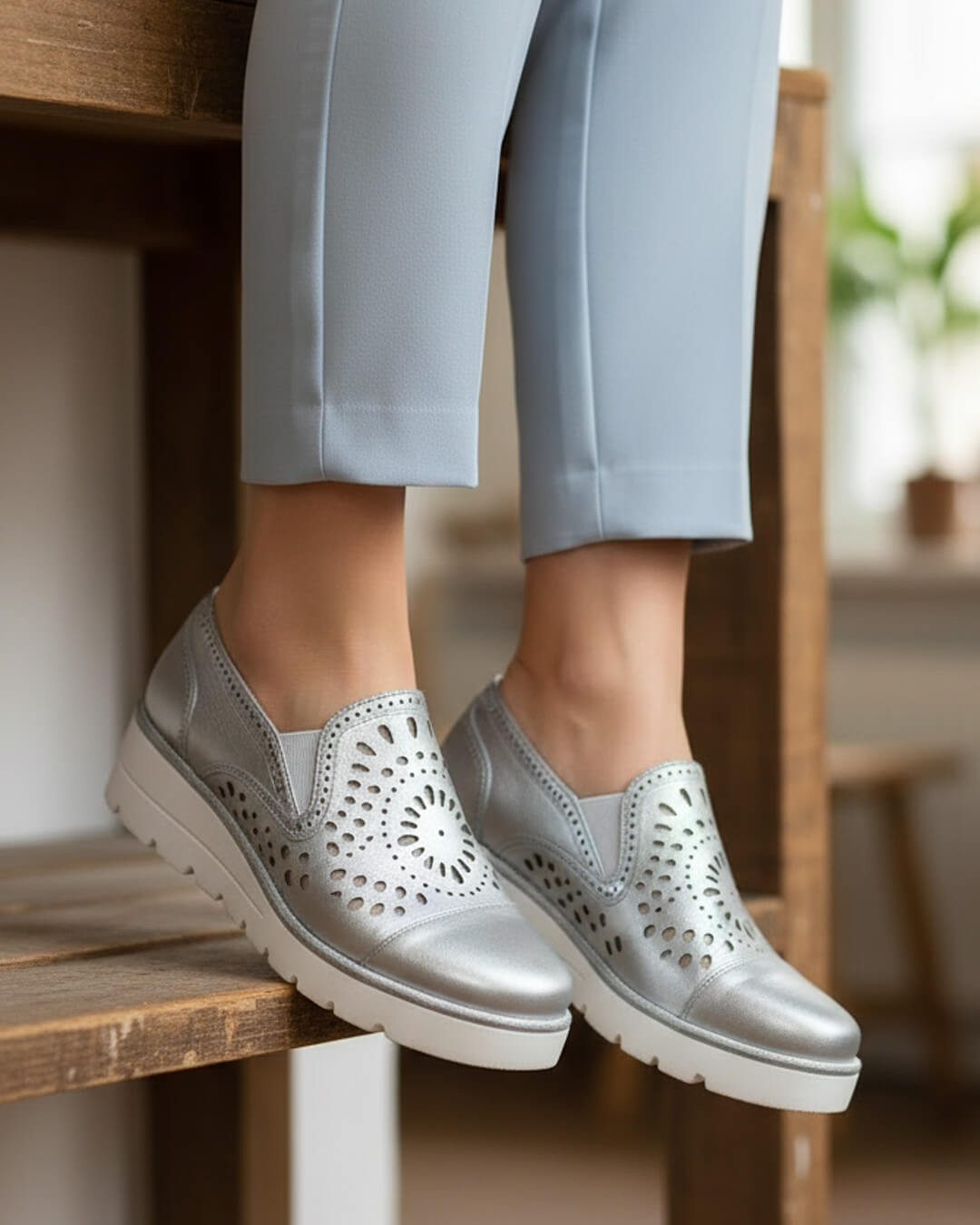 【211521】レザーカットシューズ