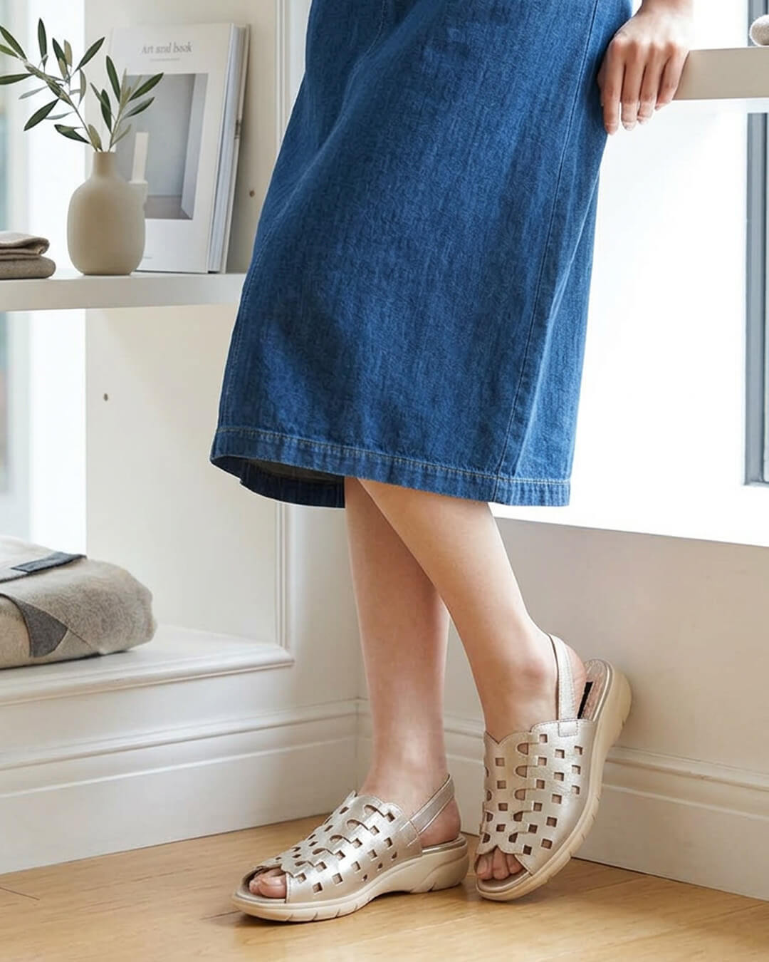 【241633】レザーカットサンダル