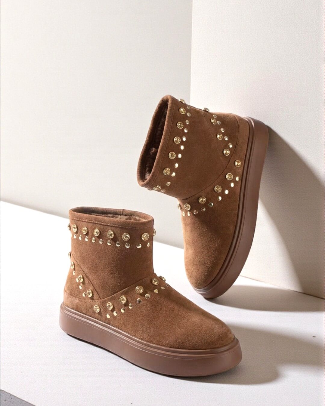 【80313】ビジュームートンブーツ