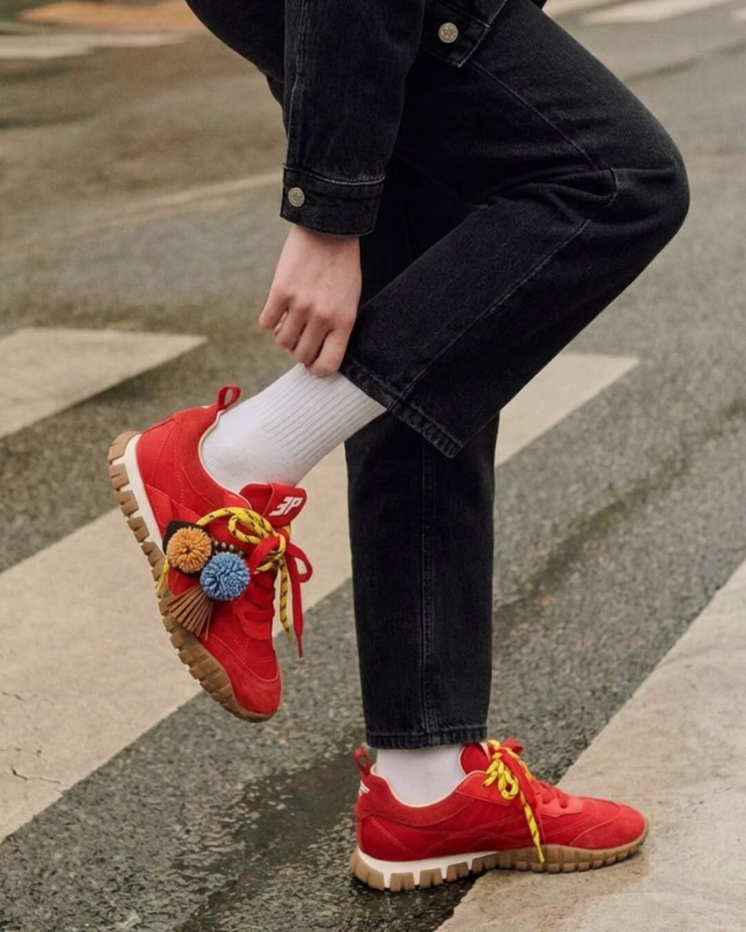 【DOUPLO】異素材スニーカー