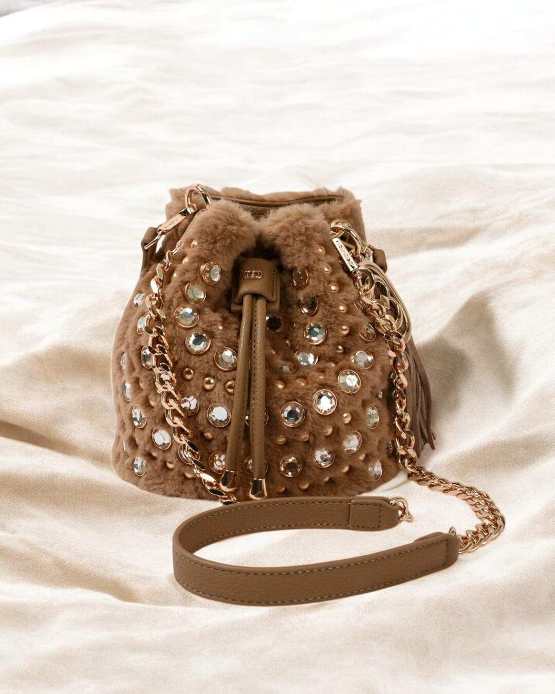 【180】ラインスタッズバッグ