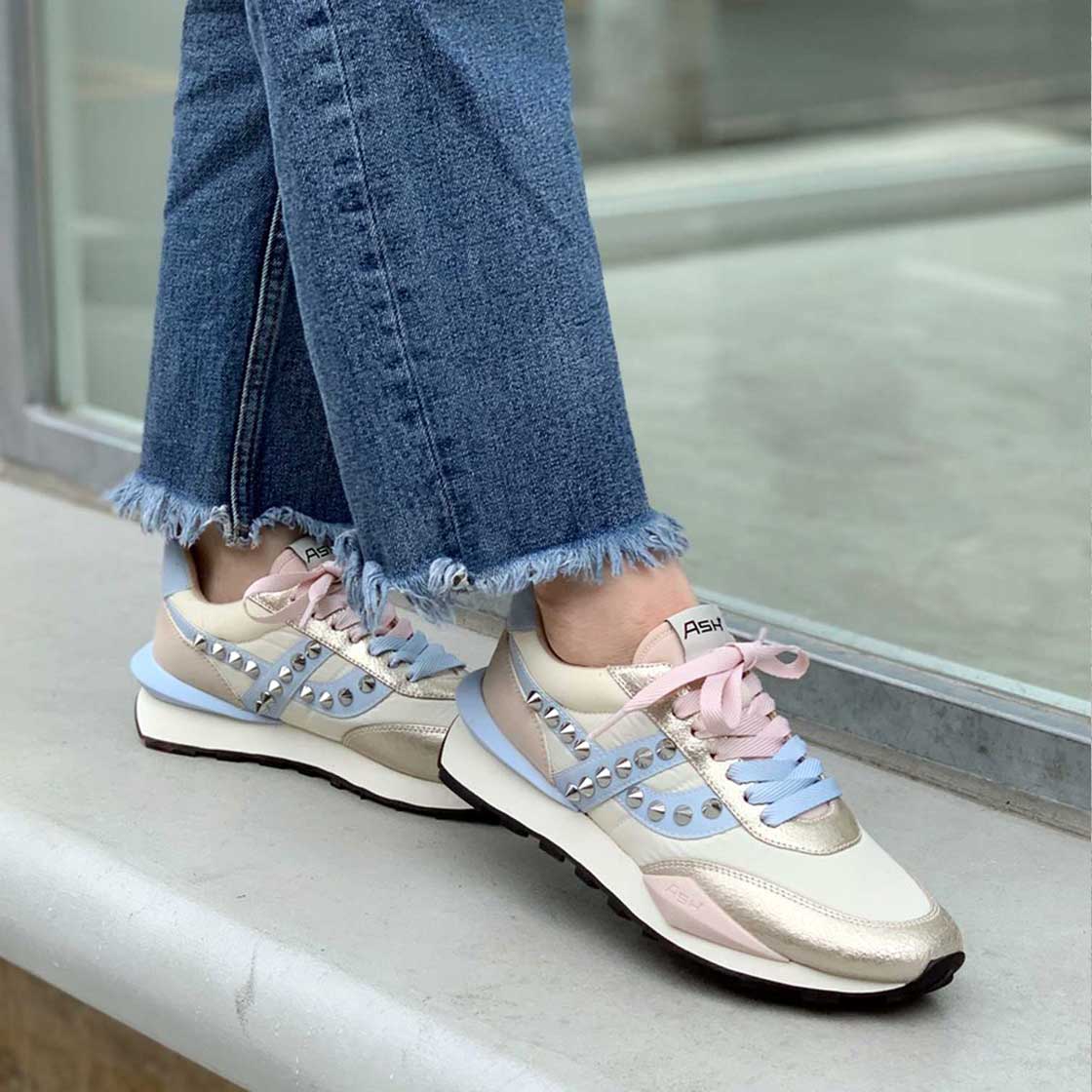 【SPIDER STUDS】スタッズローカットスニーカー