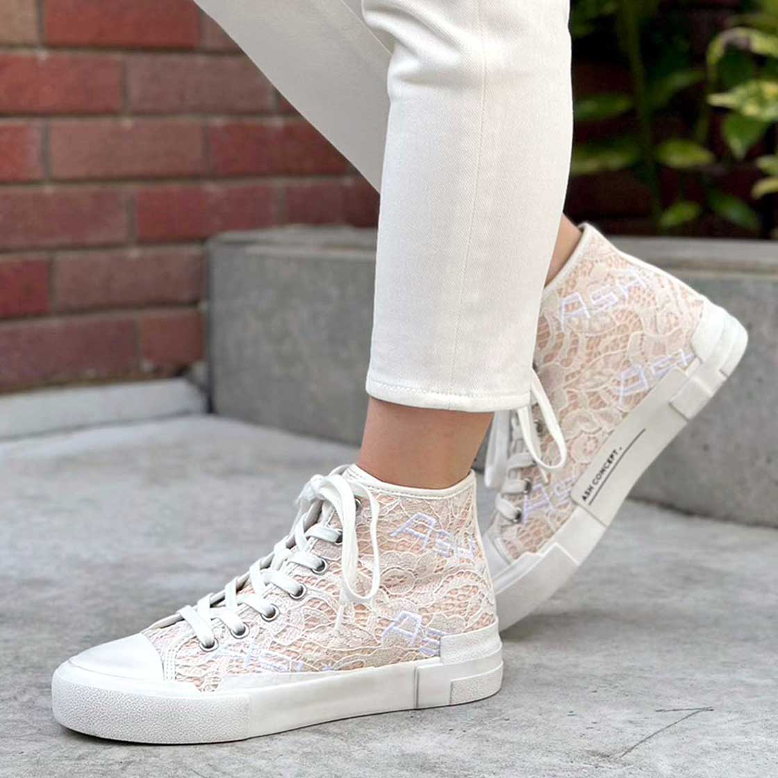 【GHIBLY LACE MESH 】ハイカットスニーカー