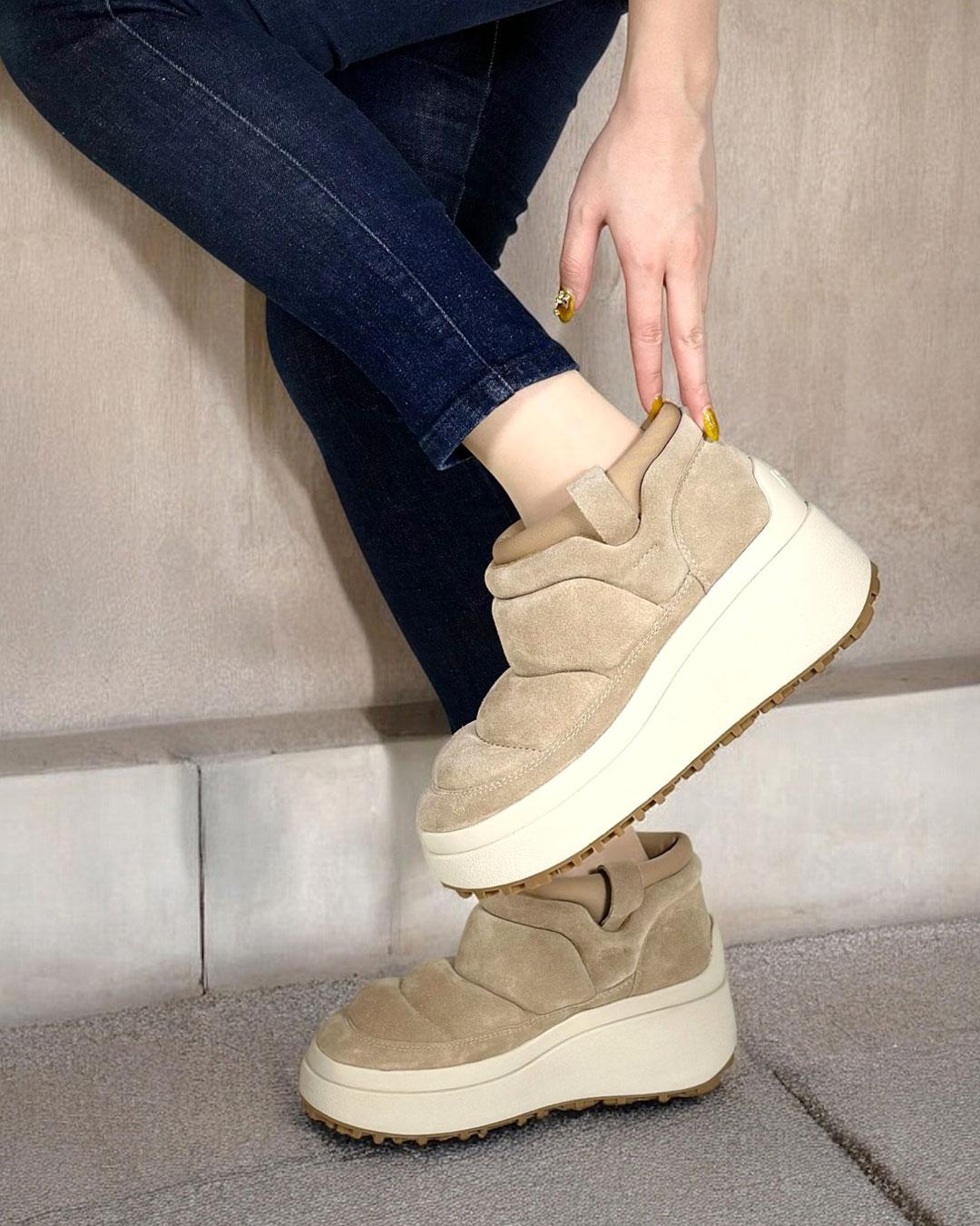 【ONYX】厚底ハイカットスニーカーブーツ