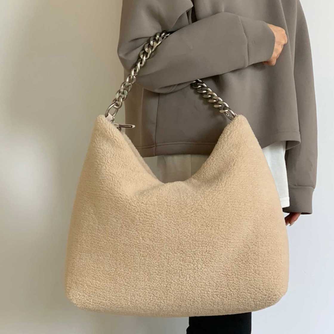 【OTTAVIA FUR】ファーハンドバッグ