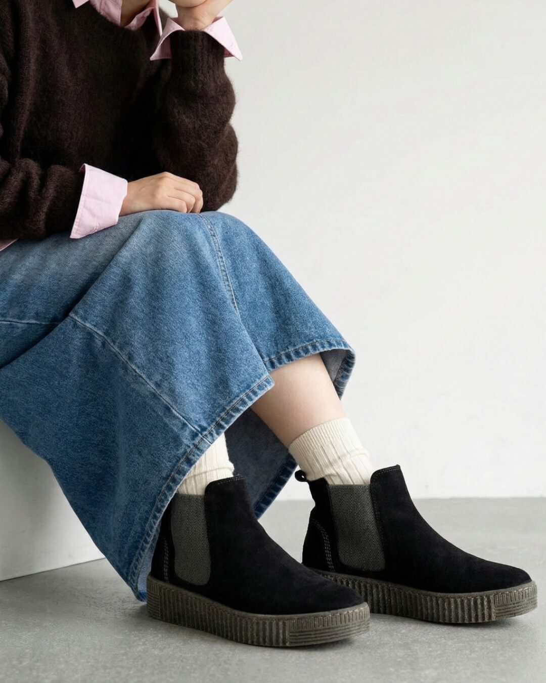 【73731】サイドゴアショートブーツ