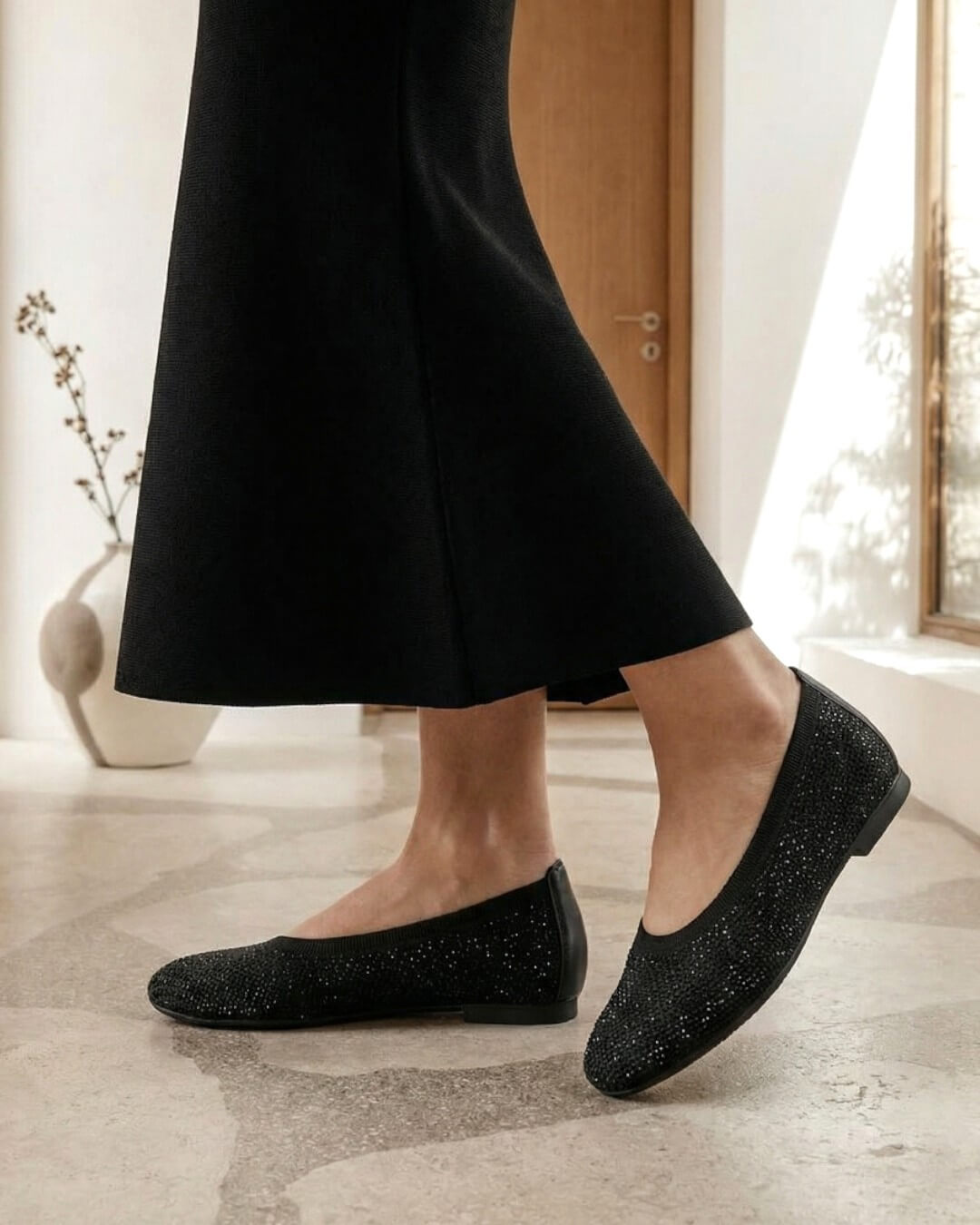 【84146】ラメニットパンプス