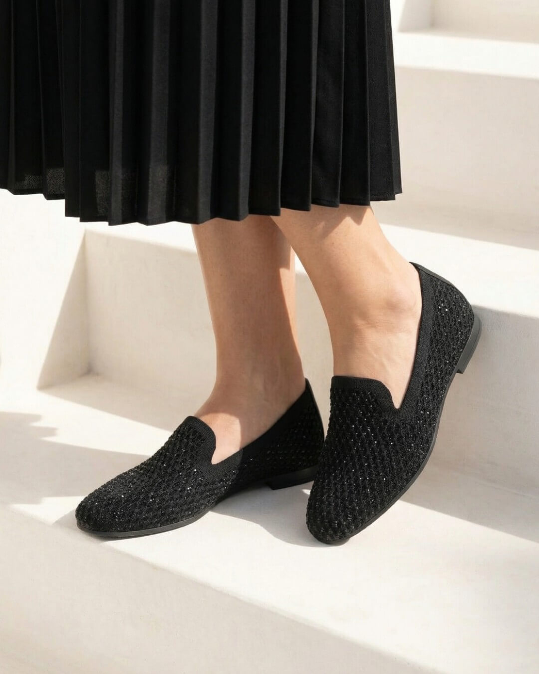 【85216】ラメニットローファー